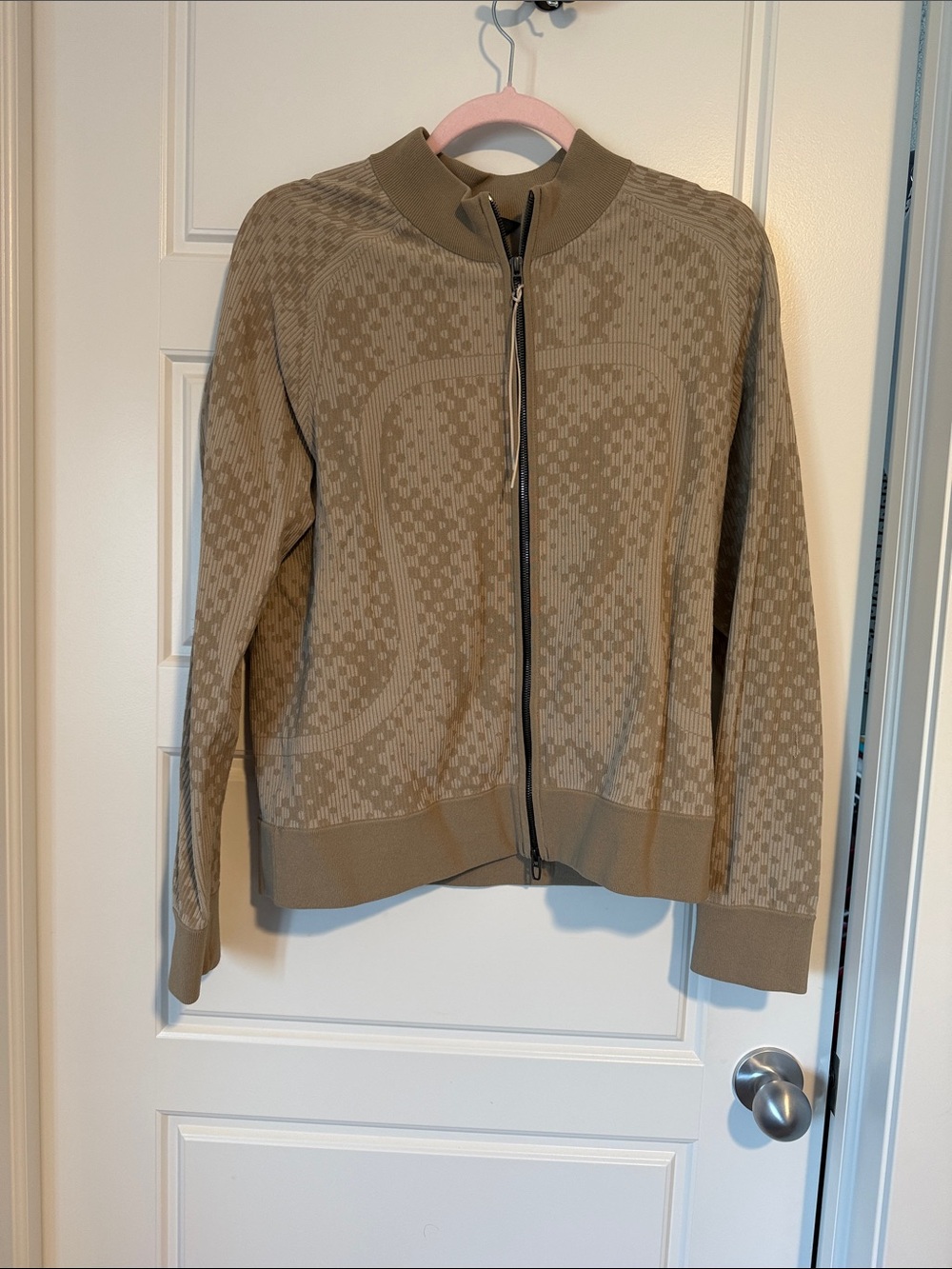 lululemon athletica Olive/Taupe Zip-Up Jacket